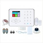 WIFI + GSM / GPRS Home GSM Alarm System NTC Sensor Home Security Alarm Systems for sale