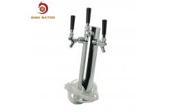 China All Brushed Stianless Steel 3 Faucet Draft Beer Tower supplier