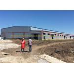 Wide Span Bolte Steel Frame Structure Pre Construction Building For Warehouse
