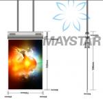 Ceiling Hanging Digital Signage Displays , Double Sided LCD Display For Advertising