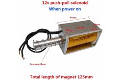 China DC12V 35mm Stroke Push Pull Open Frame Solenoid Electromagnet supplier