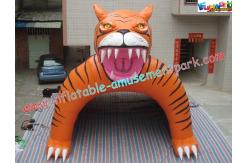China Custom Inflatable Party Tent , Tiger Tunnel Tent For Advertising supplier