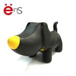 Black Dog Plastic Piggy Bank Toy Non Phthalate Pvc ABS Pu Material for sale