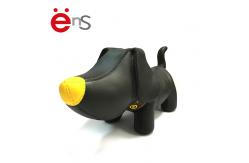 China Black Dog Plastic Piggy Bank Toy Non Phthalate Pvc ABS Pu Material supplier
