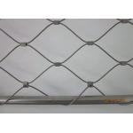 AISI304 Flexible X Tend Cable Mesh , 1.2-4.0mm Stainless Steel Ferrule Rope Mesh for sale
