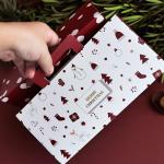 300gsm White Card Elegant Triangle Folding Paper Festive Gift Boxes for sale