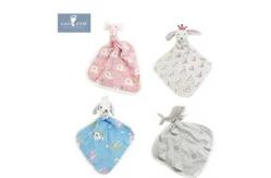 China ODM OEM Soft Plush Baby Comforter Animal Security Blanket 30cm supplier