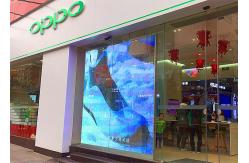 China Transparent Indoor LED Display Screen WiFi Control Glass Window CE Approved supplier
