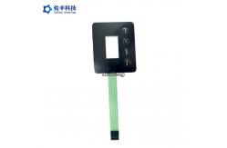 China Glossy Surface Tactile Membrane Switch Overlay Transparent LCD Window supplier
