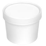 Eco Friendly PE Coated 44oz White Disposable Food Packing Containers for sale