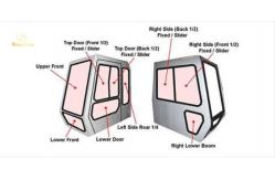 China Cab Glass For Excavators Of Various Brands supplier