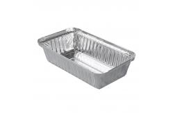 China 550ml Aluminum Foil Food Containers Takeout Food Packing Aluminium Disposable Box With Lid supplier