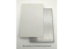 China Office Ceiling Tile White PVDF Micro Perforated Metal Aluminium Composite Panels supplier