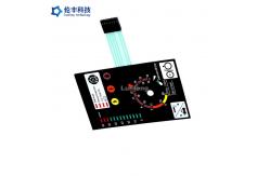 China LCD Window LED Membrane Keypad , Silver Circuit Led Membrane Switch supplier
