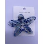 Dazzling Acrylic Starfish Hair Clips with Various Shapes and Colorful Designs for sale