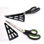 FDA PP Small Kitchen Tools , Pizza Cutter Scissors With Detachable Spatula for sale