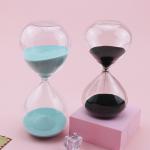 Flat Glass Hourglass 60 Minute Sand Timer ISO9001 approved for sale