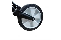 China PVC  8 Inch Hard Rubber Wheels 20cm Folding Cart Solid Trolley Wheels supplier