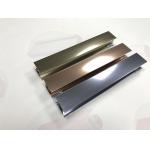 Polishing Surface Alloy 6463 Aluminium Shower Profiles Silver Gold And Champange for sale