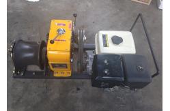 China Petrol Engine Cable Pulling Winch / Belt Driven Cable Hoist Puller 100kg supplier