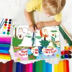 Intellectual Development Toddlers Coloring Book My First Coloring Book CMYK for sale