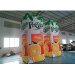 Orange Juice Drink Inflatable Advertising Bottle For Event for sale