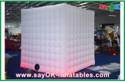 China Party Photo Booth Foldable Inflatable Photobooth Kiosk Built-In Blower Fireproof Cloth supplier
