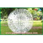 Inflatable Soccer Game Transparent Inflatable Sports Games , Funny 0.8mm PVC Body Zorbing Ball for sale