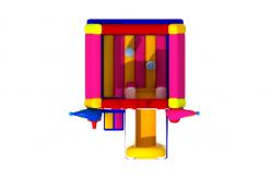 China ODM Inflatable Bouncy House With Slide Clown Inflatable Combo supplier