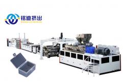 China MINGDI PC PMMA PS MS Plastic Sheet Plate Extrusion Line Full Automatic supplier
