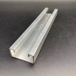 41x21mm Solar Rail Plain Unistrut Channel Electrical Zinc Aluminum C Channel for sale