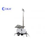 Mobile Sentry GPS Position 9m 400Ah Telescopic Mast Pole HD 1080P PTZ Cameras for sale