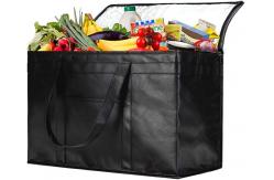 China Black Refrigerated Insulation Cooler Bag Cold With EPE Foil supplier