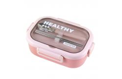 China Metal Bento Lunch Box Stainless Steel Leakproof 2-Compartment Bento Lunch Box supplier