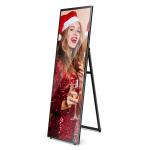 A Type Potable Digital Signage With 4K HD Resolution Foldable Design Easy Moveable for sale