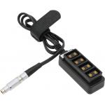 Fischer Male 3 Pin RS To 4 Port D Tap Female HUB Adapter Splitter Cable For ARRI Cameras for sale