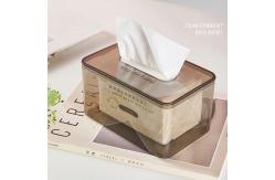 China Rectangle Clear Kleenex Holder Clear Acrylic Tissue Box Cover Organization supplier