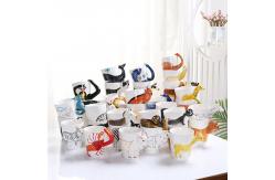China Customized Cute Ceramic Coffee Mugs 3d Animal Pattern For Gift supplier