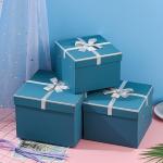 Fashionable Custom Logo Packaging Boxes with Ribbon Bow-Tie and Paper Carton