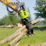Excavator Log Grab Certified Hydraulic Log Grapple For Mini Digger