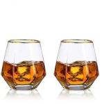 12 Oz Clear Diamond Old Fashioned Glass Party Gifts Rock Whiskey for sale