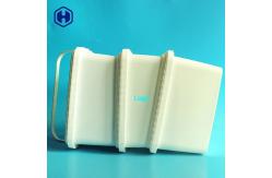 China SGS FDA QS IML Tubs Plastic Hinged Cookie Containers Custom Logo supplier