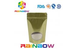 China customized printed aluminum foil packaging bags with k and clear window supplier