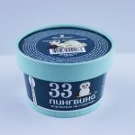 100ml Ice Cream Tubs With Lids , Paper Printed 3.5 Oz Ice Cream Containers for sale