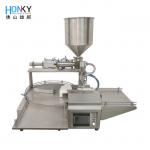 Air Pressure 0.4-0.6Mpa Touch Screen Paste Filling Machine PLC Control Easy To Operate for sale