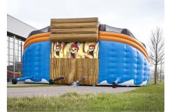 China Giant Inflatable Pirate Cove Ship With Two Lanes Slide For Children Entertainment supplier