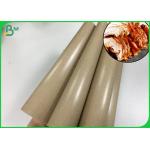 80gsm Oilproof PE Laminated Kraft Paper Reel To Roast Duck Wrapping for sale