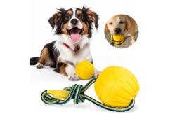 China 7cm 9cm Foam Dog Balls EVA Floating Pet Chew Toys Yellow Purple Customized supplier