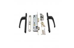 China Home Office Aluminum Lever Door Handle with key lock OEM ODM Service supplier