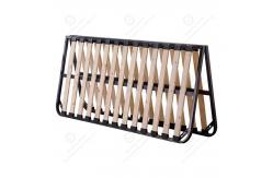 China Hot Sale Customizable Ribbed Metal Frame Thickened Foldable Bedroom Set Strong Support supplier